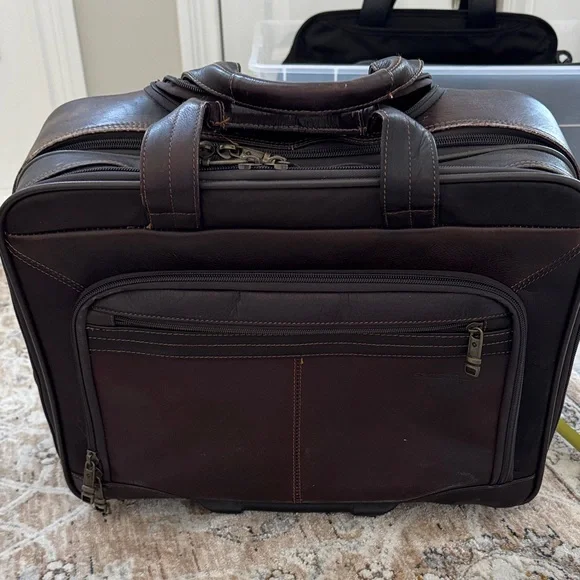 Samsonite Brown Leather Briefcase