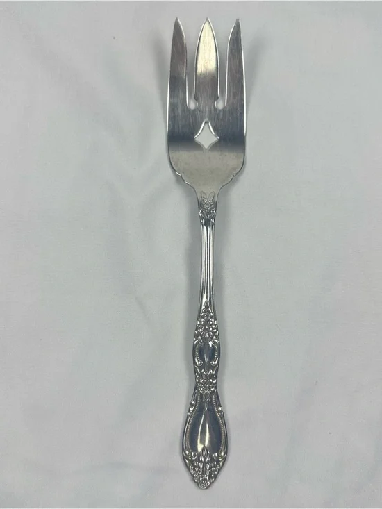 William A Rogers Deluxe Stainless Oneida Ltd Serving Fork