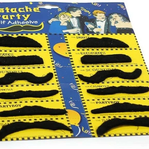 Mustache Party Self Adhesive Black Mustaches