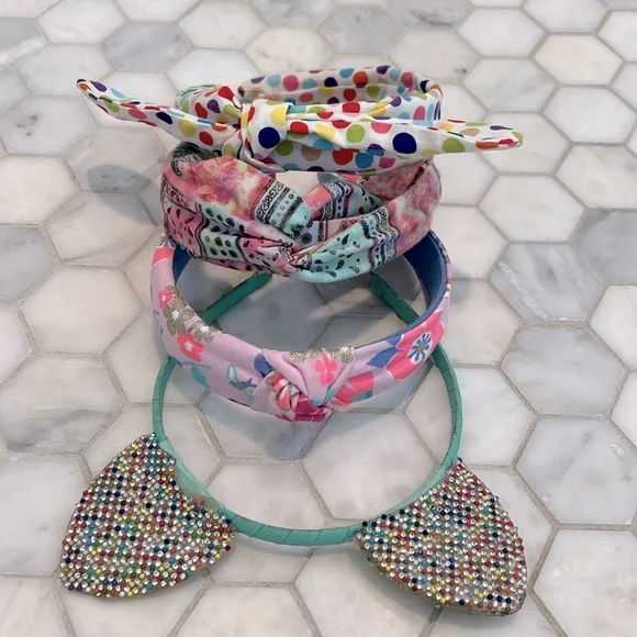❌CLEARANCE HEADBANDS BUNDLE Of Polka Dot, Floral, Paisley & Cat Ear Headbands