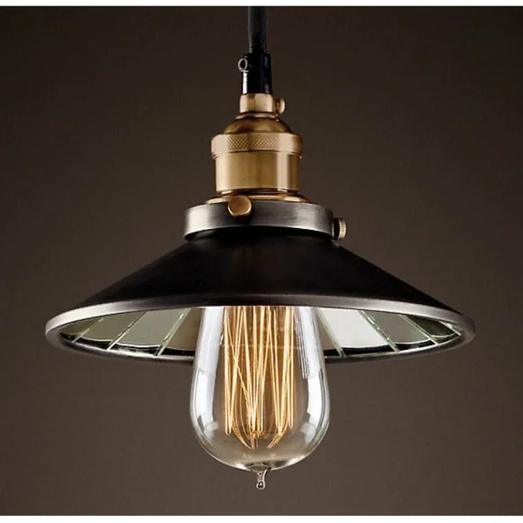 Restoration Hardware Filament Reflector Shade Pendant Light