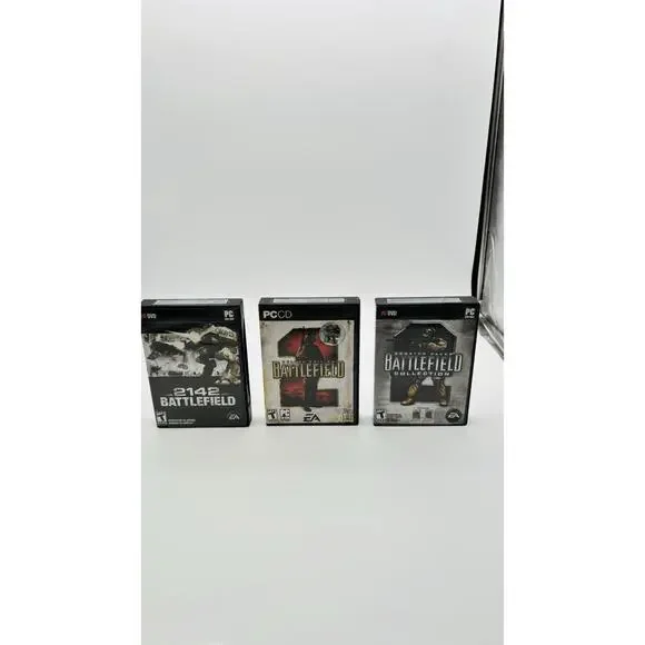 PC Battlefield Game Lot Of 3 Battlefield, Booster Pack & 2142 All In VG Cond