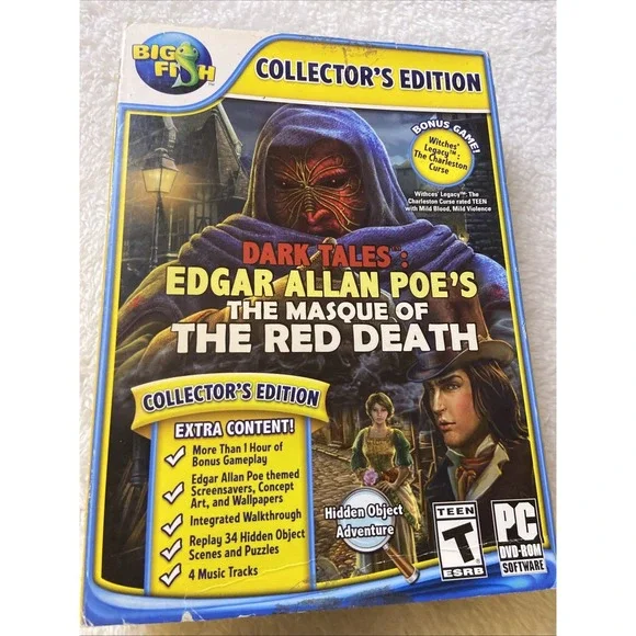 Dark Tales Edgar Allan Poes The Masque Of Red Death PC‎ Game Collectors Edition