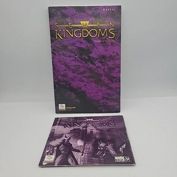 Seven Kingdoms‎ (PC, 1997) Game CD Interactive W/ Manual