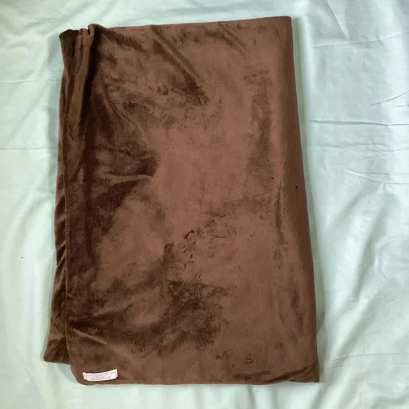 Restoration Hardware 100% Polyester Brown Throw Blanket
