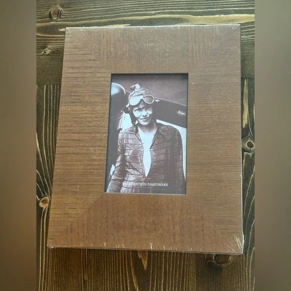 Restoration Hardware Rustic Brown Wood Picture Frame