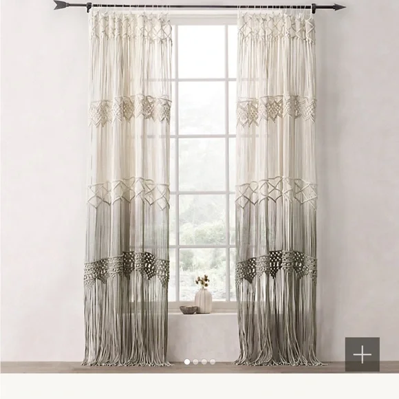 Restoration Hardware Teen - OMBRÉ MACRAMÉ DRAPERY PANEL