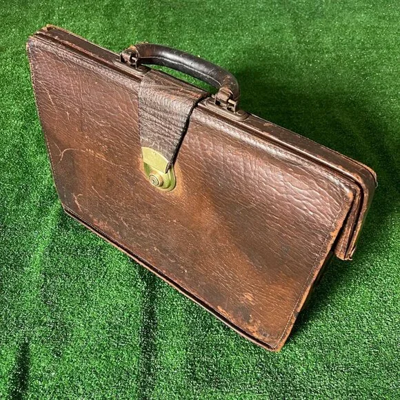 Pendragon top grain Cowhide England Vintage briefcase document bag Portfolio