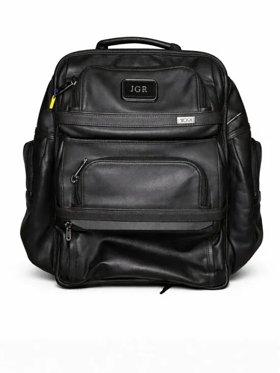 TUMI Alpha 3 Leather Brief Pack