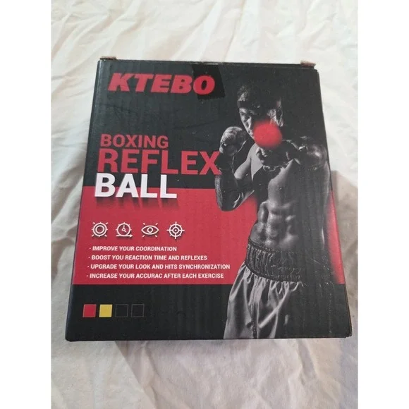 KTEBO Boxing Reflex Ball Set: 4 Balls Improve Agility Speed‎ NEW