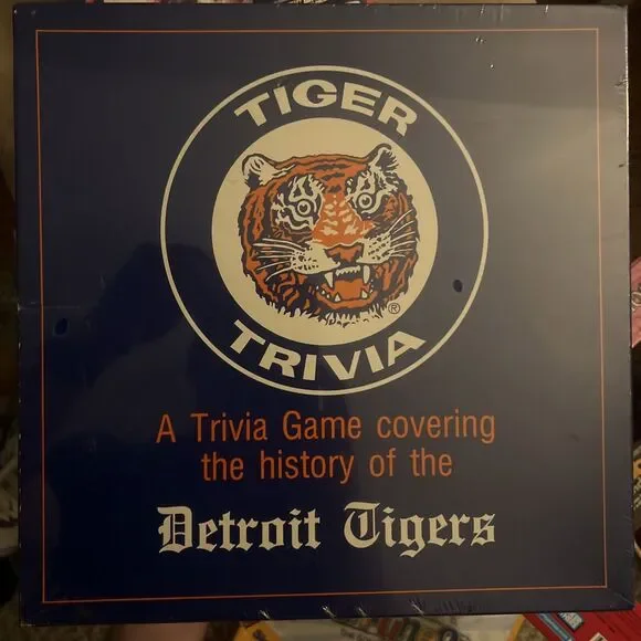 Vintage 1989 Detroit Tiger Trivia Board Game New Factory Sealed Baseball History