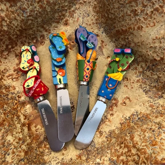 NEW! 4 Ambiance Collections 🩴 Flip Flops 🩴 Spreaders Set (for dips & spreads)