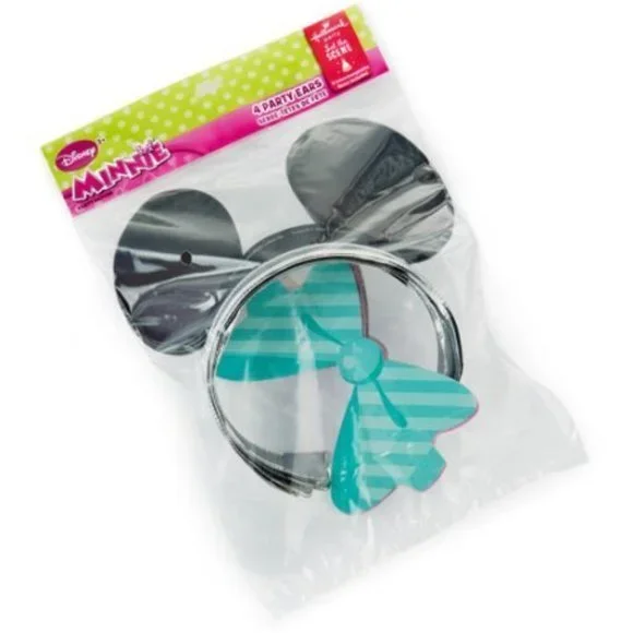 Disney Minnie Headbands with Mouse Ears & Interchangeable Bows B-day‎ Party Hat