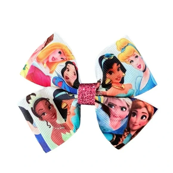 Disney Princess pinwheel bow
