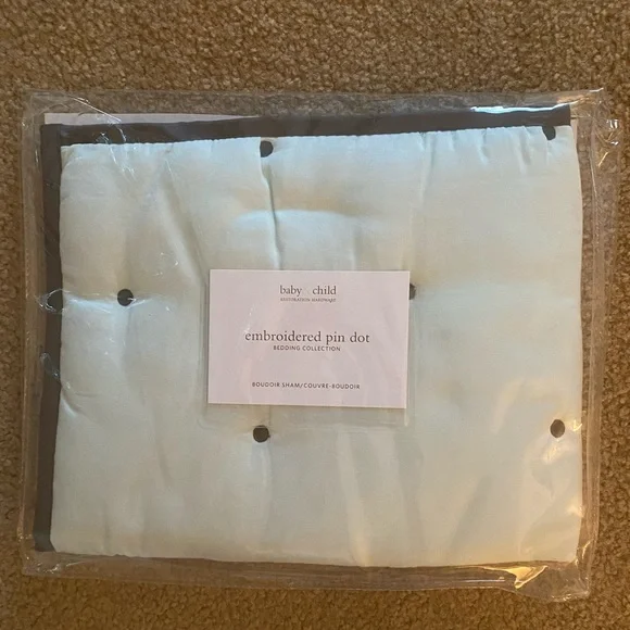 Restoration Hardware Baby & child Embroidered Pin Dot Sham