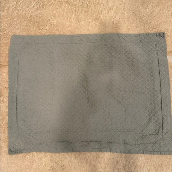 Restoration Hardware Taupe Quilted standard shams. 100% cotton