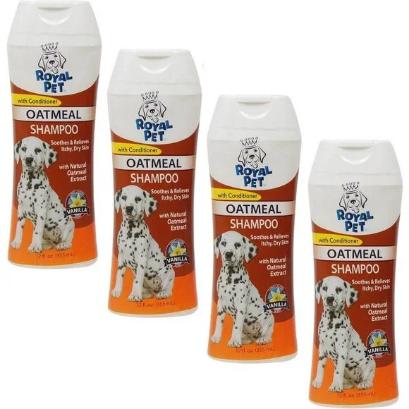 4𝅺Royal Pet Oatmeal Deodorizing Dog Shampoo With Conditioner Vanilla 473 ml NEW