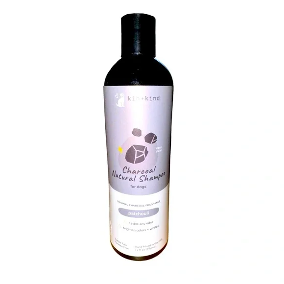 Kin+Kind Charcoal Natural Shampoo for Dogs, Patchouli, 12 fl oz (354 ml)