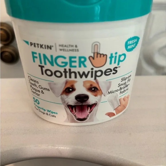 Fresh Mint Finger Toothwipes for Dogs