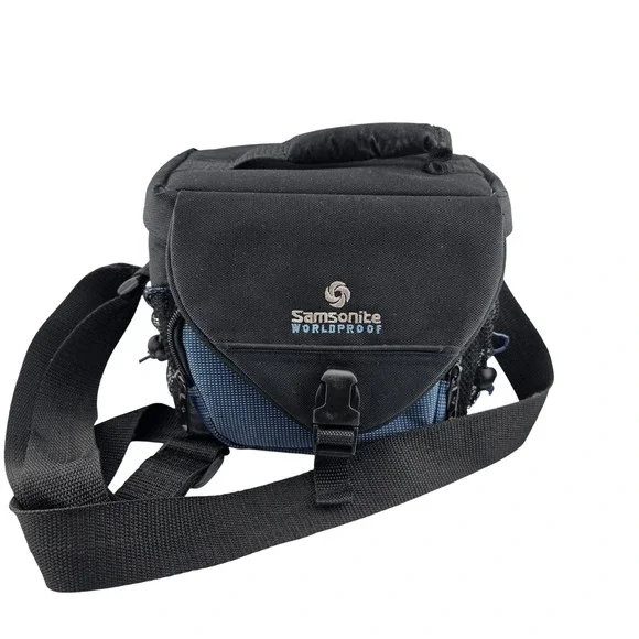 Samsonite Worldproof Camera Bag Padded Shoulder Strap Gadget Organizer Travel