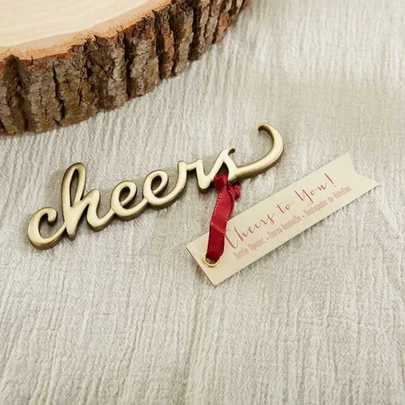 NWT Cheers Antique Gold Bottle Opener Bridesmaid gift