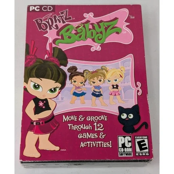 Bratz Babyz PC Game Video Game Y2K Vintage NEW SEALED Windows‎ XP 2000 ME 98