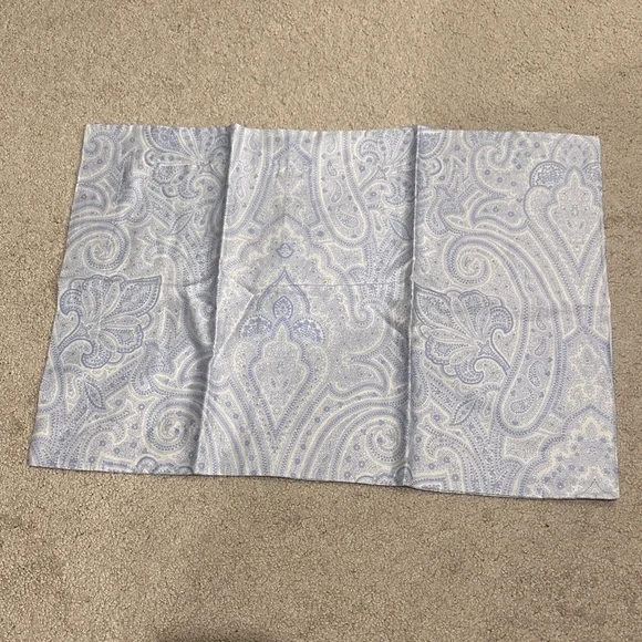 Restoration Hardware Light Blue Paisley Boudoir Pillow Cover