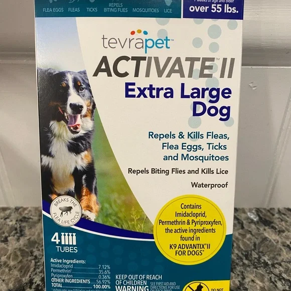 NWT - Tevrapet Activate II Extra Large Dog Flea Treatment