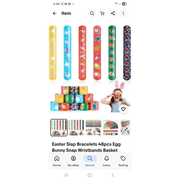Easter Slap Bracelets 150pcs Egg‎ Chick Snap Wristbands Basket Stuffers