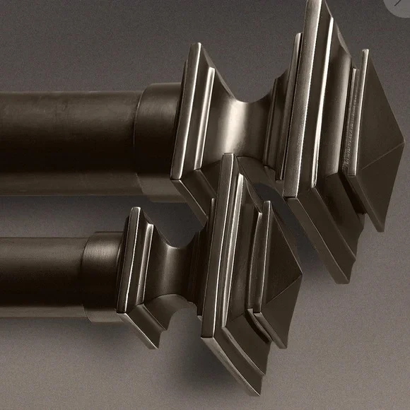 ESTATE METAL SQUARE FINIALS (SET OF 2) restoration Hardware Medium 1¼
