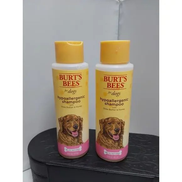 Burts BEES DOG Shampoo buy 1 get 1 free Hypoallergenic Shea butter honey 16fl oz