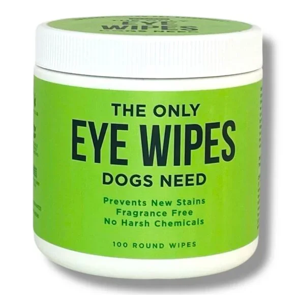 Natural Rapport, The Only Eye Wipes Dogs Need, 100 Round Wipes New