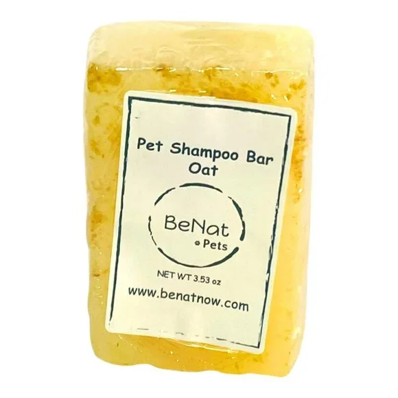 BeNat Pets. All-Natural Pet Shampoo Bar. Oat. 3.5 oz