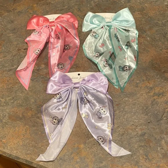 Monster Inspired Set of Three Hair Bows/Clip NWT