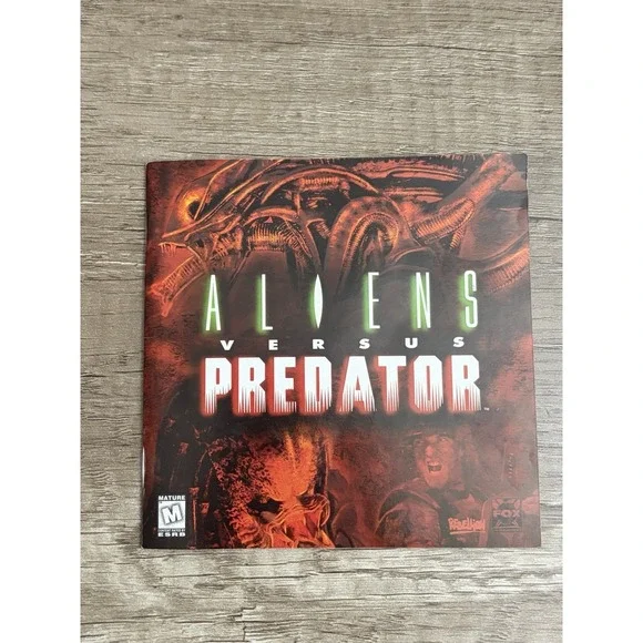 Aliens Versus Predator PC Game Cover Manual Only 1999