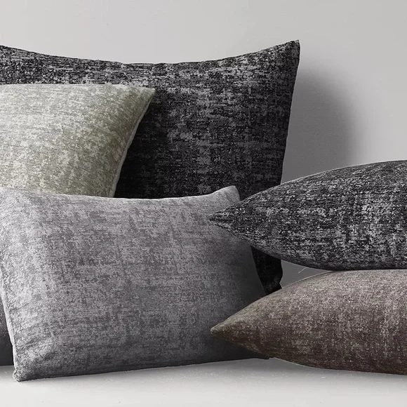 Restoration Hardware | Italian Mottled Chenille Pillow Covers + Insert | Lumbar