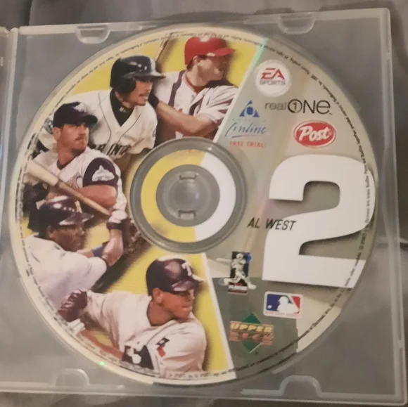 2003 Post MLB Baseball AL West CD #2 - EA Sports - Upper Deck CD-ROM W/Game