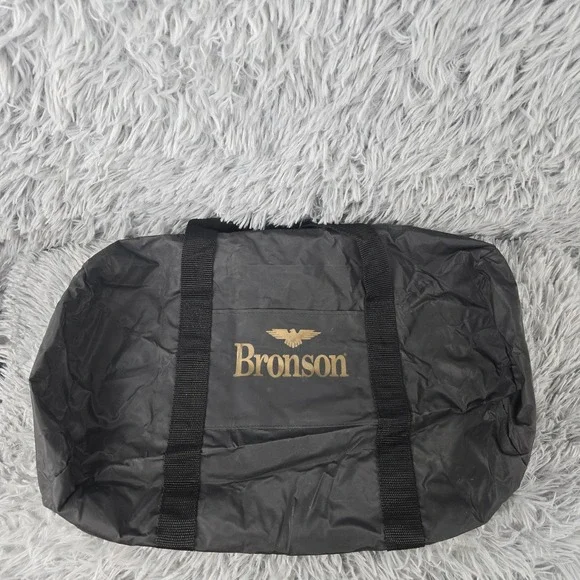 Bronson 16.5 x 8 x 10 Black Nylon Round Small Duffel‎ Bag
