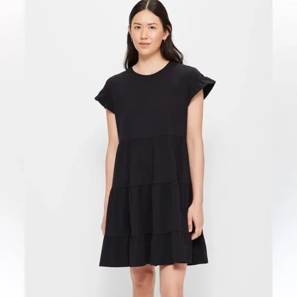 J.Crew Black T Shirt Dress