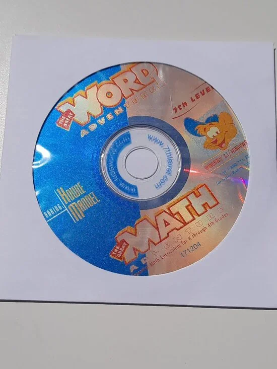 Lil' Howie's Word Math Adventure CD-ROM (Disc Only, 1997) - Vintage Win95
