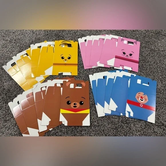 Colorful Animal Gift Bags Set
