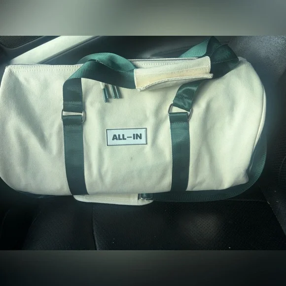 All in Gym bag green and cream All In Summit 2025 Duffel Bag 1 of 3,000