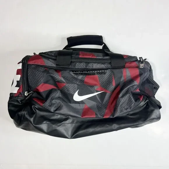 Nike Duffel Bag Jacquard Camo Maroon 20