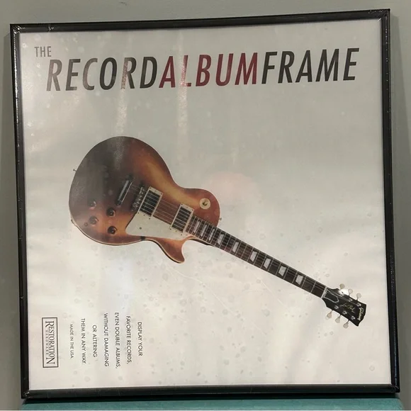 Restoration Hardware “Record Album Frame” in Black NIB - Discontinued Set of 2
