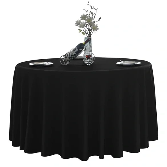 Elegant Black Tablecloth for Dining