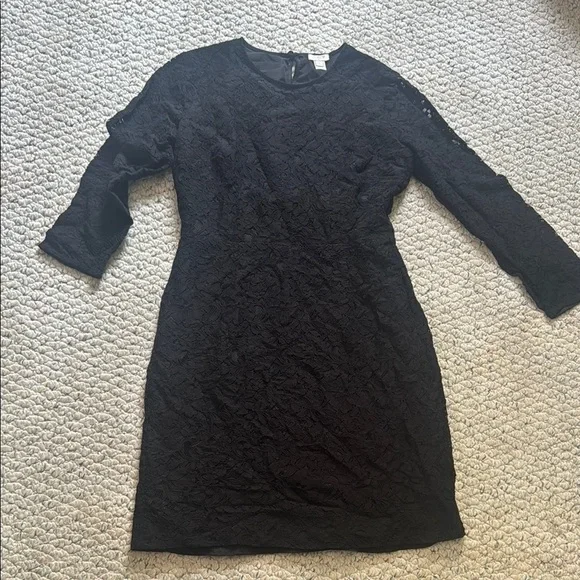 J. Crew Black Lace Dress