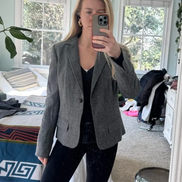 J. Crew Charcoal Blazer