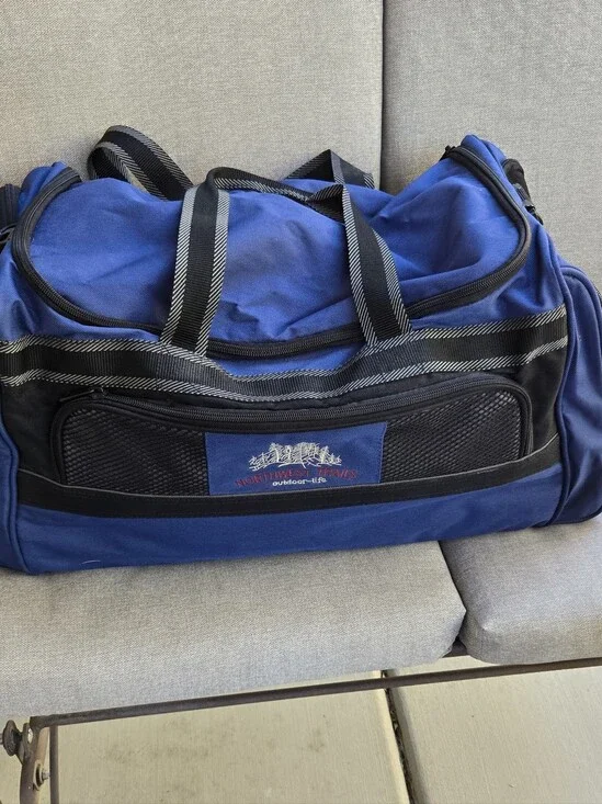 Northwest Trails Outdoor Life Men's Royal Blue and Black Duffel Bag