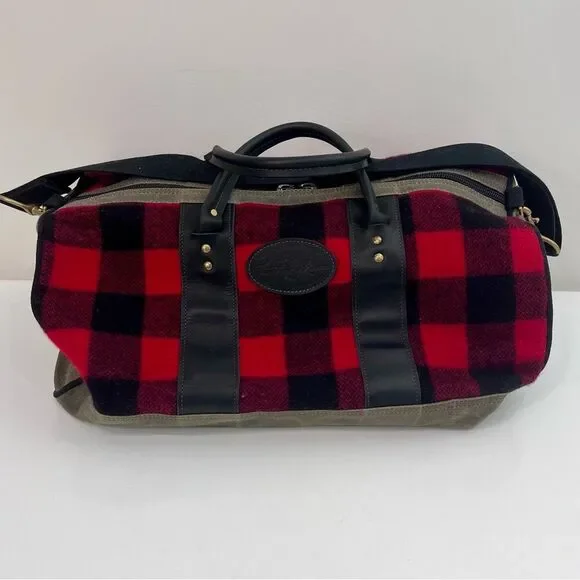 FROST RIVER IMOUT DUFFLE BAG CARRY ON - RED PLAID 39 L