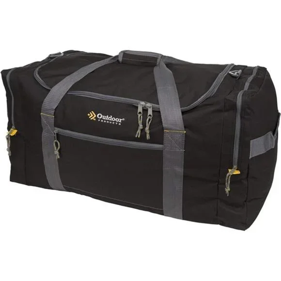 Large Outdoor Duffel Bag Travel Sports Gym Camping Gear Black Multipurpose Bag